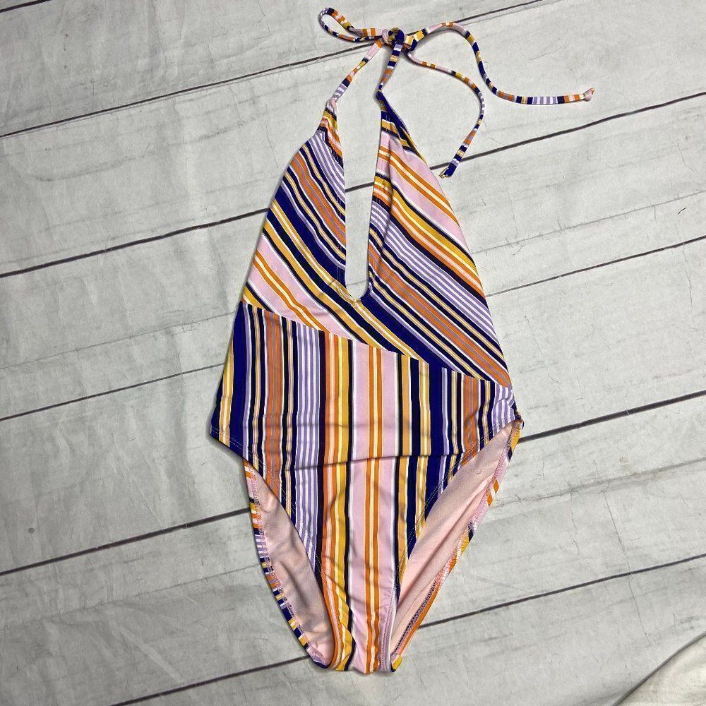 The Bikini Lab striped one piece medium